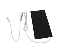 HEEPDD Coussin Chauffant Régulateur de Température, Tapis en Tissu électrique Portable, Chauffage USB Lavable de 68 à 104 Fahrenheit pour le Bureau à Domicile (20X25cm)