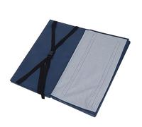 HEEPDD Coussin de Pédale pour Fauteuil Roulant, Repose-pieds en Coton Doux et Cuir, Support de Pied Confortable pour les Utilisateurs Handicapés (BLUE)