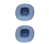 HEEPDD Coussinets d'oreille de Remplacement pour Casque, Coussinets d'oreille en Cuir protéiné, Mousse à Mémoire de Forme, éponge Noire, pour Casque, Maison, Bureau, Voyage, écoute (Blue)