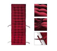 HEEPDD Coussins de Chaise de Luxe pour Meubles de Patio Coussin de Chaise Longue de Patio, 170x53x8cm de Longue de Conception étendue pour Bain de Extérieur Intérieur de Jardin Ménage (Bordeaux)