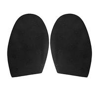 HEEPDD Coussins de Chaussures en Caoutchouc, Demi-semelle Antidérapante Résistante à l'usure, Améliore le Confort des Chaussures Décontractées, du Cuir et des Sandales (BLACK)