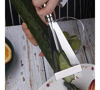 HEEPDD Couteau à Découper les Fruits Triangulaire, Outil de de Précision en Acier Inoxydable pour une Sculpture Précise du Melon, des Pommes et des Concombres 9,4 X 2,4 Pouces Chefs Cuisiniers à