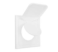 HEEPDD Couvercle d'aération de Sécheuse, Hotte d'échappement Extérieure à Double Porte en ABS de 4 Pouces pour Installation Externe de Tuyau, Remplacement de Maison, Flux 'air Efficace,