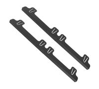 HEEPDD Couvercle de Poêle, 2pcs Comptoir pour Compteur de Poêle Remplissage de Poêle Poêle Gard Gardon en Acier Inoxydable Lave-vaisselle avec Finition Noire pour Comptoir de Cuisine