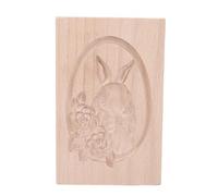 HEEPDD Cracke en Bois sculpté 3D en Bois, Biscuits en Bois Bricolage Moule à Empatter, Moule à Biscuits en Bois sculpté, Presse à Biscuits Sculptée, Outils de Cuisson de Bricolage en