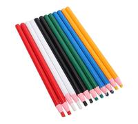 HEEPDD Crayons de Tailleur Marqueurs de Point, 12 Pièces Crayons de Tailleur de Couleur Bois de Bambou pour Quilting Fournitures de Couture Accessoires Vêtements Tissu Cuir Chaussures Métal Bois