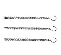 HEEPDD Crochets de Peints de Pendentif en Fer Durable pour les Pots de Fleurs, les Plantes en Pots, Noir 3 Pièces pour la Décoration de Jardin