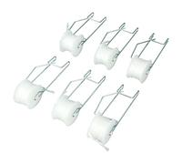 HEEPDD Crochets d'escalade pour Support de Plantes, Matériau en Acier galvanisé, Ensemble de 6 Rouleaux avec Ficelle de 49,2 Pieds pour Légumes de Jardin et Vignes de Tomates