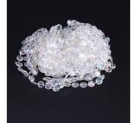 HEEPDD Crystal Acrylique Clair comme Le Rideau de Perle pour Le Décor de Fête d'anniversaire de Mariage Bricolage, Perles de Cordes étincelantes Brillent en Lumière du (Couleur AB)