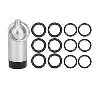 HEEPDD Cylindre de Plongée o Anneaux de Scellage D'anneaux de Bouteille D'aluminium Compact Portable pour équipement de Plongée Rouge, Argent, Bleu (Silver)