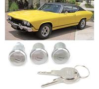 HEEPDD Cylindre de Serrure de Porte de Remplacement en Fer de Haute qualité pour Malibu Monte Carlo et Porte de Voiture, Serrure de pour Malibu Monte Carlo et de Voiture, Accessoires de clé Durables