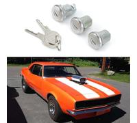 HEEPDD Cylindre de Serrure de Porte de Remplacement en Fer de Haute qualité pour Malibu Monte Carlo et Porte de Voiture, Accessoires de clé Durables pour Malibu Monte Carlo et de Voiture,