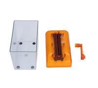 HEEPDD Déchiqueteuse Micro Crosscut de Bureau, Déchiqueteuse Portative Manuelle pour Papier A6, Déchiquete Les CD et DVD, Idéale pour Une Utilisation à la Maison et à l'école (Orange)