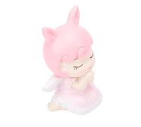 HEEPDD Décoration de Gâteau en Forme de Lapin en Résine, Décoration de Lapin Souriant pour Compacte 3D de Pâques, d'anniversaire, de Mariage, Statuette en Résine de 6,3 Cm Illumine les Tables de