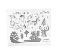 HEEPDD Décorations Clairs Décoratives en Silicone Claire Tampon, Facile à Utiliser, Design texturé, pour le Bricolage de Bricolage, les Cartes, la Décoration Intérieure, les Amateurs d'artisanat,