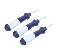 HEEPDD Découseur en Acier Inoxydable, 3 Pièces Dissolvant de Fil Ergonomique pour la Couture, l'artisanat, la Broderie, Outil de Précision avec Pointe à Bille de sécurité pour les Débutants