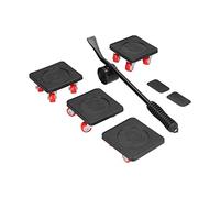 HEEPDD Déménageur de Meubles, Outil de Déplacement de Meubles Robuste en Acier Inoxydable avec Poulies Rotatives à 360° et Poignée en Caoutchouc Antidérapante pour la Manipulation