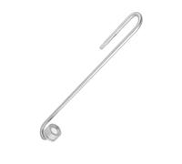 HEEPDD Diffuseur de CO2 en Acier Inoxydable avec Connecteur en Forme de U pour l'entretien des Plantes d'aquarium, Contrôle Précis des Bulles et efficacité énergétique, Finition Argentée (M(250mm))