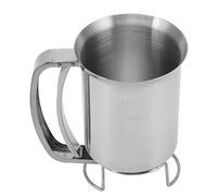 HEEPDD Dispensateur de Pâte à Crêpes en Acier en Acier Inoxydable à la Gamme de Crêpes, Entonnoir Portable Facile à Utiliser pour des Muffins et des Gaufres Parfaitement de Taille avec des Outils de