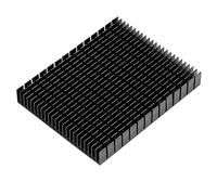 HEEPDD Dissipateur Thermique, Refroidisseur en Aluminium Dissipateur Thermique Efficace 150 X 120 X 20 Mm pour Carte PCB d'amplificateur de Puissance CPU (BLACK)