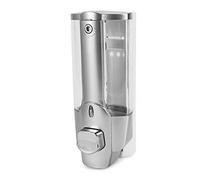 HEEPDD Distributeur de Savon Mural Distributeur de Savon Liquide Manuel avec Mécanisme de Verrouillage sécurisé Capacité de 12 Oz pour Cuisine, Salle de Bain et Utilisation en Extérieur Conception