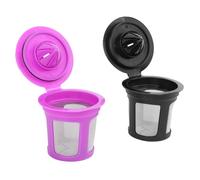 HEEPDD Dosettes de café Réutilisables, Capsules de café Rechargeables avec Goupillon, Construction Robuste en PP et Acier Inoxydable, Compatibles avec Diverses Machines à