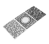 HEEPDD Dossiers de Gaufrage en Plastique 3 Pièces, Outils d'artisanat en Papier pour le Scrapbooking, Modèles de Gaufrage Réutilisables pour la Fabrication de Cartes et l'artisanat