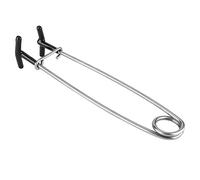 HEEPDD Écarteur de Bouche de Poisson, Ouvre-mâchoire en Acier Inoxydable, Outil de Retrait d'hameçon de Pêche 16,9 X 3,6 Cm, Maintient la Bouche Ouverte, Portable pour Les Pêcheurs de Brochet, de