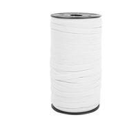 HEEPDD Elastique Couture 8mm, 100yard Bande de Cordon élastique Heavy Stretch Knit Bobine élastique DIY Tricoté Corde élastique Vêtements Couture Accessoire(Blanc)