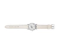 HEEPDD Élégant Sangle en Cuir PU Watch pour Les Femmes avec Design de Papillon, Idéal pour Diverses Tenues et Facile à Ajuster pour Le Confort (White)