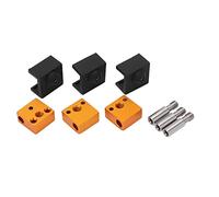 HEEPDD Emballage de 3 Pièces d'imprimante 3D, Chaussettes en Silicone, Bloc de Chauffage en Aluminium, Gorge en Acier Inoxydable - Match pour Ender 3 Pro - Favorise la Dissipation de Chaleur Nan