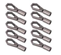 HEEPDD Embouts de Cordon, Accessoires Décoratifs en Alliage de Zinc pour la Fabrication de Bijoux avec 10 Ensembles de Crochets et de Vis en Forme de Cloche, Idéaux pour l'artisanat et le Matériel