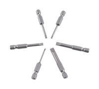 HEEPDD Embouts Fendus de 50mm, Pointe Magnétique en Acier allié S2, avec 6 Tailles 2.0 2.5 3 4 5 6mm, pour Tournevis électriques à Main, Perceuses, 6 Pièces