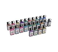 HEEPDD Encres de Recharge, Ensemble d'Encres de Remplacement pour Marqueurs Alcoolisés, 24 Pièces, Colorées avec des Bouteilles Transparentes pour Les Projets de Peinture et de Dessin Artistiques