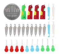 HEEPDD Enfile-aiguille Automatique, Outil D'aiguille à Coudre à la Main avec Poignée en Forme de Gourde pour Machines à Coudre Domestiques, Cuir, Denim, Soie, Toile et Coton