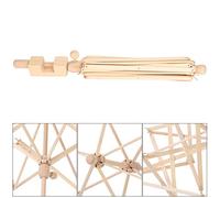 HEEPDD Enrouleur de Fil Rapide en Bois Naturel, Parapluie avec Surface Lisse, Ouverture Réglable, Mains Libres pour Enrouler Rapidement les Boules de Fil