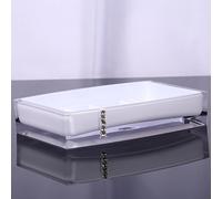 HEEPDD Ensemble d'accessoires de Salle de Bain en 5 Parties, en Acrylique, Porte-Brosse à Dents élégant, Porte-Savon, Gobelets de Rinçage pour Usage Domestique et Hôtelier