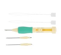 HEEPDD Ensemble d'Aiguilles à Poke et à Broder Russes, en Acier Inoxydable et Poignée Confortable, Comprend des Aiguilles de 3 Tailles pour les Projets de Couture et d'artisanat de Bricolage