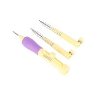 HEEPDD Ensemble d'Aiguilles à Poke et à Broder Russes, en Acier Inoxydable et Poignée Confortable, Comprend des Aiguilles de 3 Tailles pour les Projets de Couture et d'artisanat de Bricolage