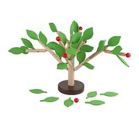 HEEPDD Ensemble d'arbres de Blocs de Construction en Bois, Jouets de Puzzle 3D pour Enfants, Développer la créativité et la Coordination (Style Feuille Verte)