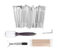 HEEPDD Ensemble d'artisanat du Cuir 28 Pièces, Projets de Bricolage en Cuir, Parfait pour les Débutants et les Professionnels