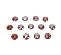 HEEPDD Ensemble de 13 Pierres Runiques avec Symboles Dorés Gravés en Cristal Naturel, Outils de Divination de Poche pour la Méditation, Le Yoga, Les Débutants Wicca, Guérison