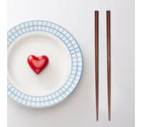 HEEPDD Ensemble de Baguettes en Bois Portables avec étui, Bois de Haute qualité, Design Compact, Idéal pour le Camping et les Voyages, Rangement de Cuisine de 25 Cm (Boîte à baguettes noire