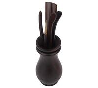 HEEPDD Ensemble de Cérémonie du thé, 6 Ensembles Pratiques D'outils à thé Kung Fu Comprenant Une Cuillère à café, Une Cuillère à thé, Une Pince à thé, Une Aiguille à thé et Un Seau à