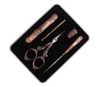 HEEPDD Ensemble de Ciseaux à Broder, Outils d'artisanat en Acier Inoxydable de Style pour l'artisanat de Bricolage et les Travaux d'aiguille Ensemble de Ciseaux à Broder, Broderie à Coudre Nan