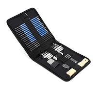 HEEPDD Ensemble de Crayons à Dessin Professionnels pour Tableau d'écriture, 32 Pièces, Fournitures d'art pour Artistes, Décoration Quotidienne Noire