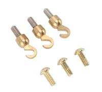 HEEPDD Ensemble de Crochets et d'écrous de Coquille, Crochet et Boulon de Coquille de Poids d'horloge en Laiton pour Outils de Réparation 'horloge de Grand-père