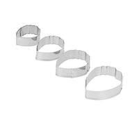 HEEPDD Ensemble de -fleurs de Pivoine, 4pcs Pion Coureur de Fleur DIY Fondant Biscuits Biscuits Cookies Maker Supplies Baking