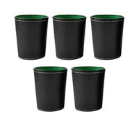 HEEPDD Ensemble de Gobelets à Dés, Cuir PU avec Action de Secousse Confortable, 20 Dés à Points, Bon pour Le Bar et Le Plaisir à la Maison