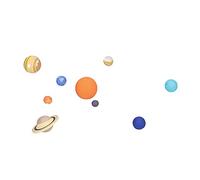 HEEPDD Ensemble de Jouets éducatifs en Sciences de l'astronomie, Modèle d'enseignement du Système Solaire 9 Pièces, Ensemble de Jouets éducatifs en Sciences de l'astronomie pour 'Apprentissage